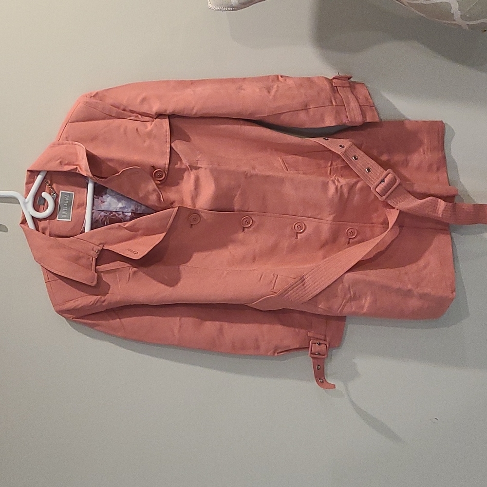 New Guillaume blush pink trench coat - Picture 4 of 5